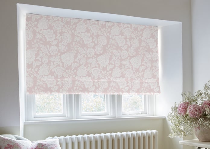 Shabby Chic by Rachel Ashwell Stipple, Dusky Pink - Twist&Fit Roman Blind - Image 5
